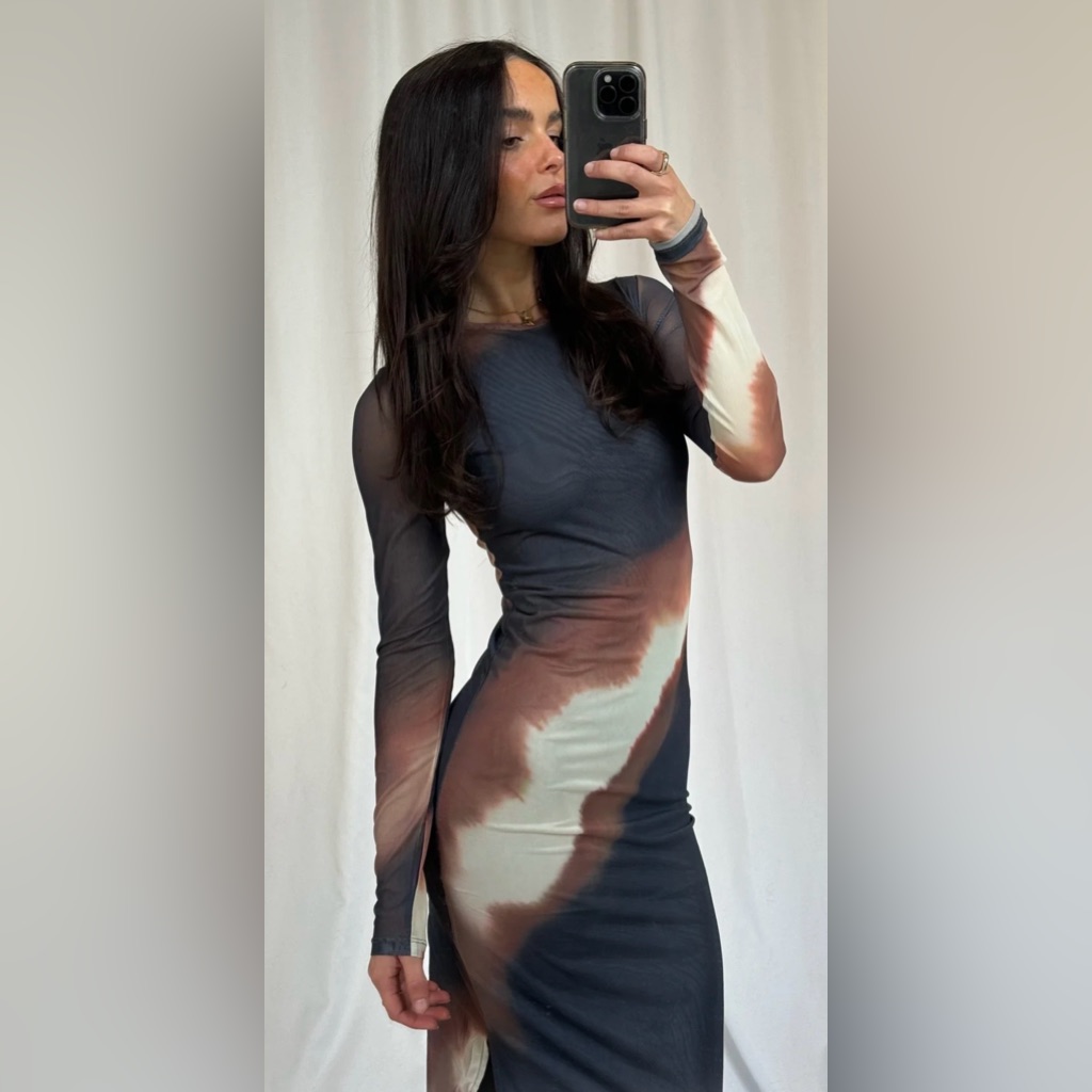 Bronze Snake Amaya Mid Dress (Us Xs/Au 6) — image 7 of 8